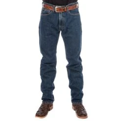 Levi Strauss & Co. Men's Regular Fit 505 Dark Stonewash Jeans -Cinc Clothing Shop 00505 4886 3