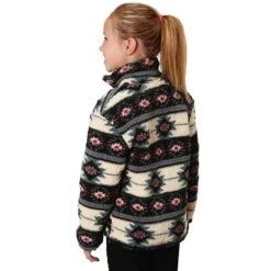Roper Girl's Aztec 1/4 Zip Polar Fleece Pullover -Cinc Clothing Shop 03 298 0250 6155 2