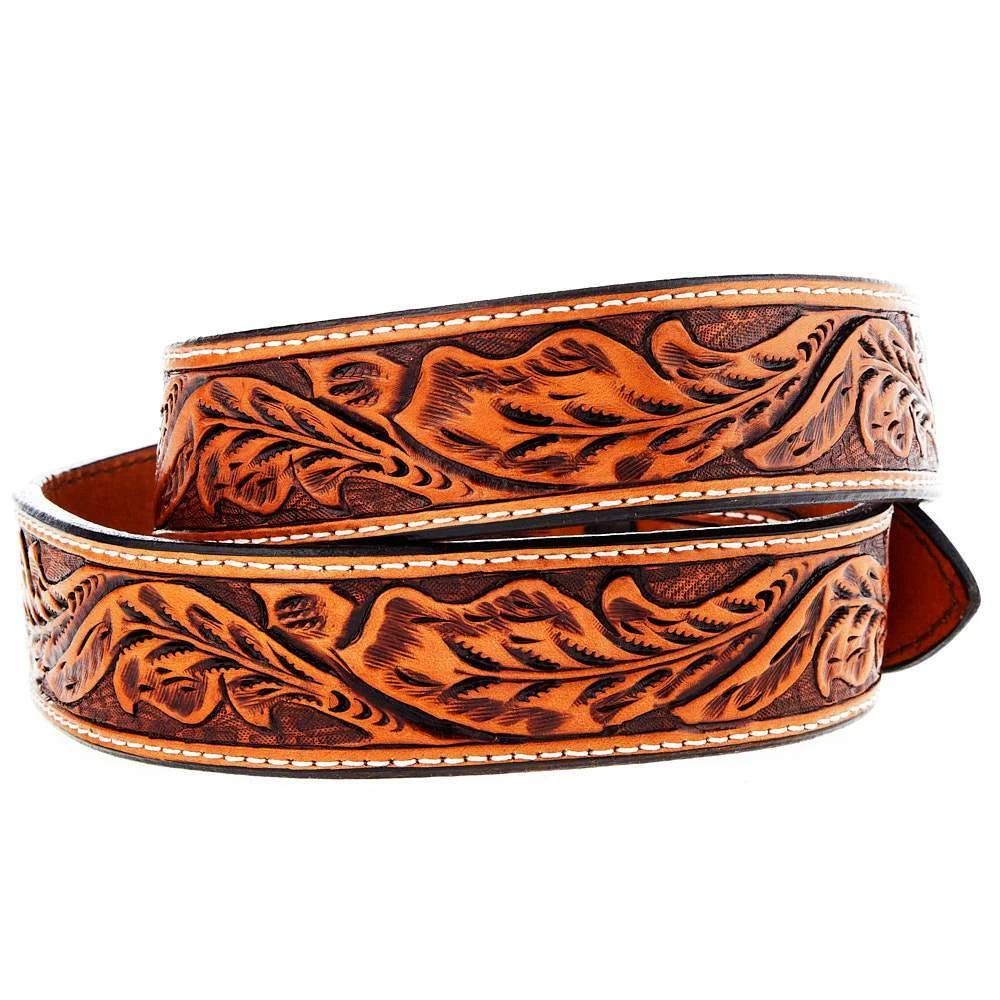 Vogt Silversmiths Russet Floral Belt 4 Vogt Silversmiths Russet Floral Belt - Image 2