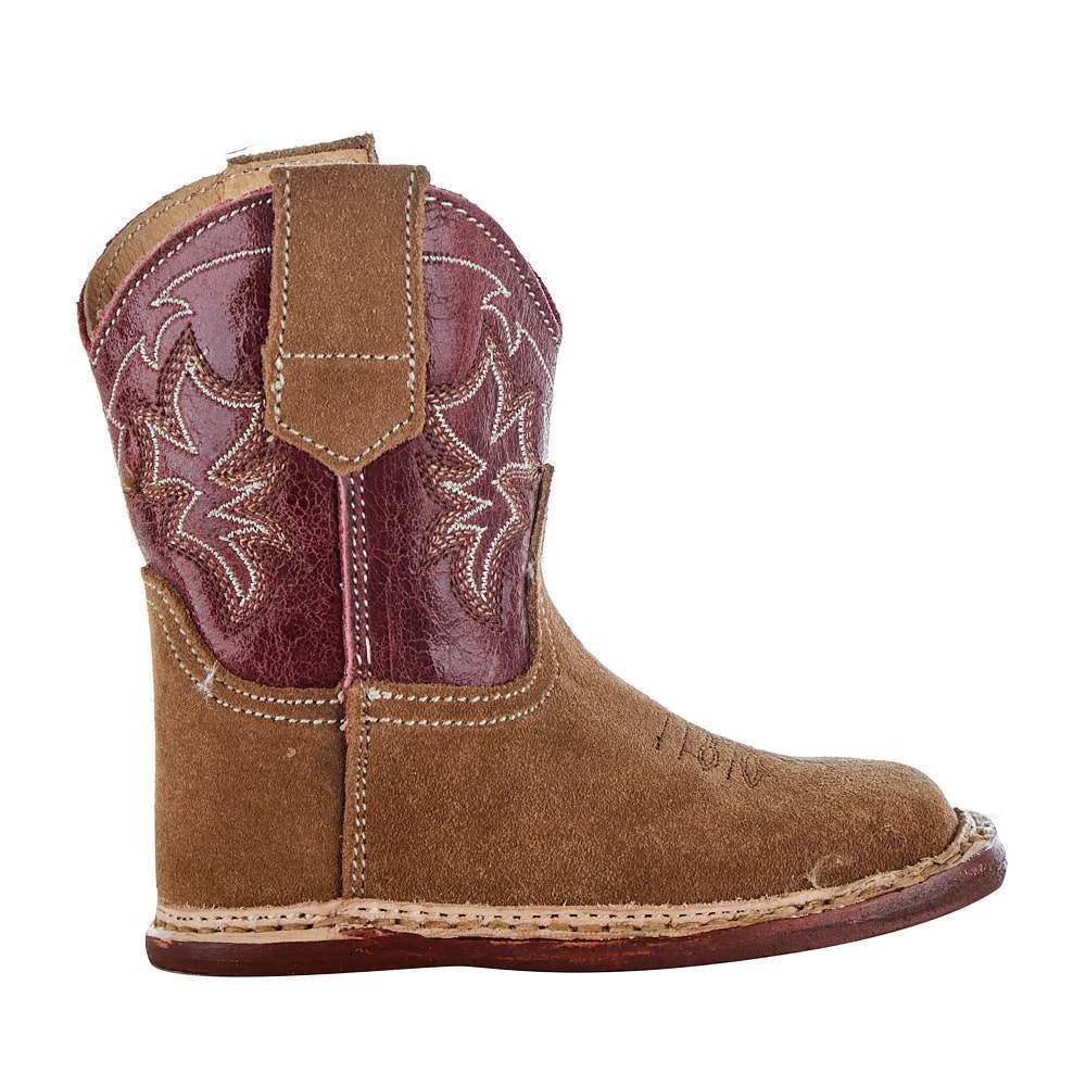 Roper NRS Exclusive Infant Footwear Suede Vamp Red Shaft Cowboy Boot 6 Roper NRS Exclusive Infant Footwear Suede Vamp Red Shaft Cowboy Boot - Image 4