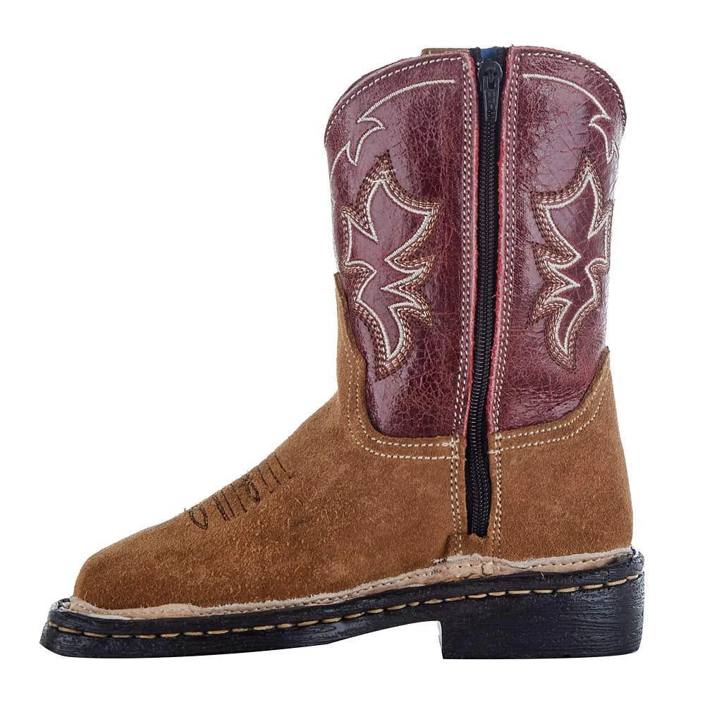 Roper NRS Exclusive Toddler Suede Vamp Red Shaft Cowboy Boots 4 Roper NRS Exclusive Toddler Suede Vamp Red Shaft Cowboy Boots - Image 2