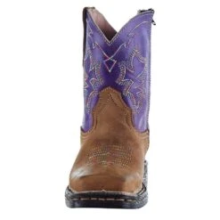 Roper NRS Exclusive Toddler Footwear Tan Vamp Purple Shaft Cowgirl Boot -Cinc Clothing Shop 09 017 0199 0002 5