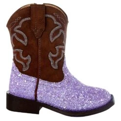 Roper NRS Exclusive Toddler Footwear Purple Glitter Cowgirl Boot -Cinc Clothing Shop 09 017 1225 2962 3