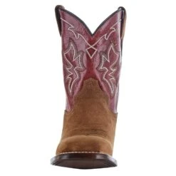 Roper Exclusive Kids Suede Vamp Red Shaft Cowboy Boot -Cinc Clothing Shop 09 018 0199 0001 5