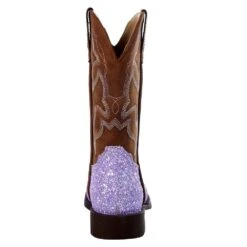 Roper NRS Exclusive Kids Footwear Purple Glitter Cowgirl Boot -Cinc Clothing Shop 09 018 1225 2962 4