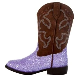 Roper NRS Exclusive Kids Footwear Purple Glitter Cowgirl Boot -Cinc Clothing Shop 09 018 1225 2962 5