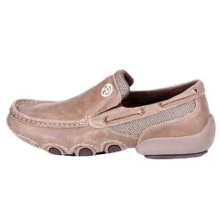 Roper Footwear Men's Roper Skipper Tan Suede Driving Moc Slip On -Cinc Clothing Shop 09 020 1775 2841 3