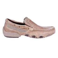 Roper Footwear Men's Roper Skipper Tan Suede Driving Moc Slip On -Cinc Clothing Shop 09 020 1775 2841 5