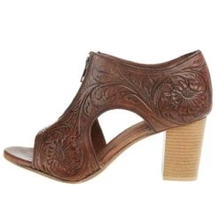 Roper Women`s Brown Tooled Leather Heel -Cinc Clothing Shop 09 021 0946 3065 03