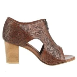 Roper Women`s Brown Tooled Leather Heel -Cinc Clothing Shop 09 021 0946 3065 05