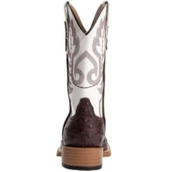 Roper Kid's Brown Ostrich Print Cowboy Boots 10 Roper Kid's Brown Ostrich Print Cowboy Boots -Cinc Clothing Shop 09 18 1900 0049 4