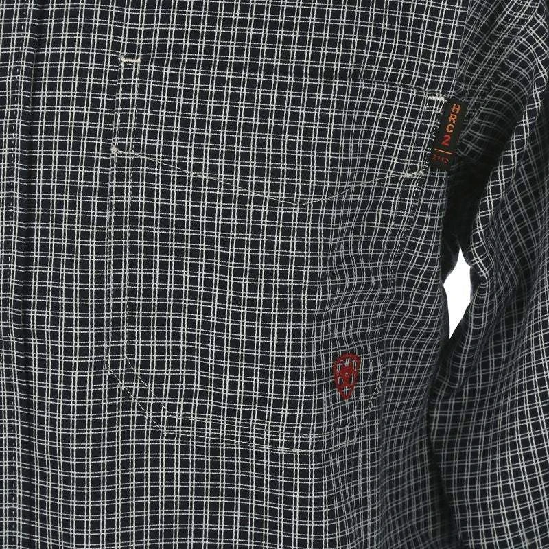 Ariat Men's Flame Resistant Blue Check Long Sleeve 5 Ariat Men's Flame Resistant Blue Check Long Sleeve - Image 3