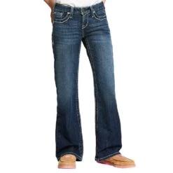 Ariat Girls Real Bootcut Entwined Jeans -Cinc Clothing Shop 10025984 1
