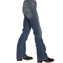 Ariat Girls Real Bootcut Whipstitch Jeans -Cinc Clothing Shop 10025985 11