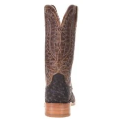 Men's Ariat Showman Mocha Full Quill Ostrich 13in. Dusted Wheat Cowboy Boot -Cinc Clothing Shop 10029613 3