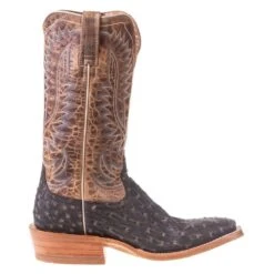 Men's Ariat Showman Mocha Full Quill Ostrich 13in. Dusted Wheat Cowboy Boot -Cinc Clothing Shop 10029613 4