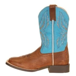 Ariat Youth Arena Rebound Billy Brown And Wild Blue Boot -Cinc Clothing Shop 10031542 4
