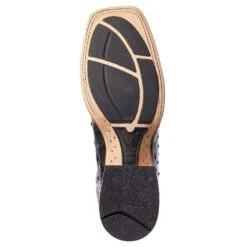 Ariat Men's Ariat Barker Black Full Quill Ostrich 11in. Liberty Black Top Cowboy Boots -Cinc Clothing Shop 10031577 4