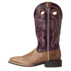 Ariat Men's Ariat Sport Valley Brown 13in. Perfect Purple Top Cowboy Boot -Cinc Clothing Shop 10033912 1