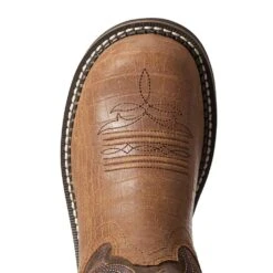 Women Ariat Brown Croc/ Fudge 8` FatBaby Western Boot -Cinc Clothing Shop 10034020 3