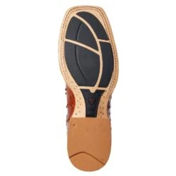 Ariat Men's Ariat Brandy Full Quill Ostrich 11in. Roaring Turquoise Top Cowboy Boot -Cinc Clothing Shop 10034113 4