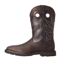 Ariat MEN`S GROUNDWORK WST BROWN 11` BITTER BROW SOFT TOE WORK -Cinc Clothing Shop 10034718 11