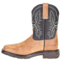 Ariat Youth Bark And Black Forest Workhog XT Cowboy Boot -Cinc Clothing Shop 10035884 2