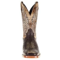 Ariat Men's Relentless Chocolate Caiman Belly 11in. Lion Tan Top Boot 8 Ariat Men's Relentless Chocolate Caiman Belly 11in. Lion Tan Top Boot -Cinc Clothing Shop 10035922 1