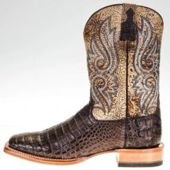 Ariat Men's Relentless Chocolate Caiman Belly 11in. Lion Tan Top Boot 9 Ariat Men's Relentless Chocolate Caiman Belly 11in. Lion Tan Top Boot -Cinc Clothing Shop 10035922 2