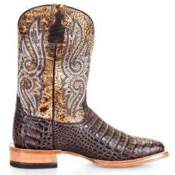 Ariat Men's Relentless Chocolate Caiman Belly 11in. Lion Tan Top Boot 11 Ariat Men's Relentless Chocolate Caiman Belly 11in. Lion Tan Top Boot -Cinc Clothing Shop 10035922 4