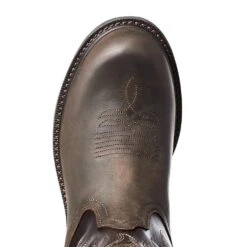 Ariat MEN`S GROUNDWORK PULL-ON H2O DARK BROWN 11` BITTER BROWN TOP SOFT TOE -Cinc Clothing Shop 10035965 3