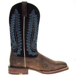 Ariat Men's Ariat Creston Stone 13in. Black Barrel Top Square Toe Boot -Cinc Clothing Shop 10038262 4