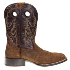 Ariat Men's Sport Buckout Rough Ginger 11in. Rusted Iron Top Square Toe Boot -Cinc Clothing Shop 10038502 4