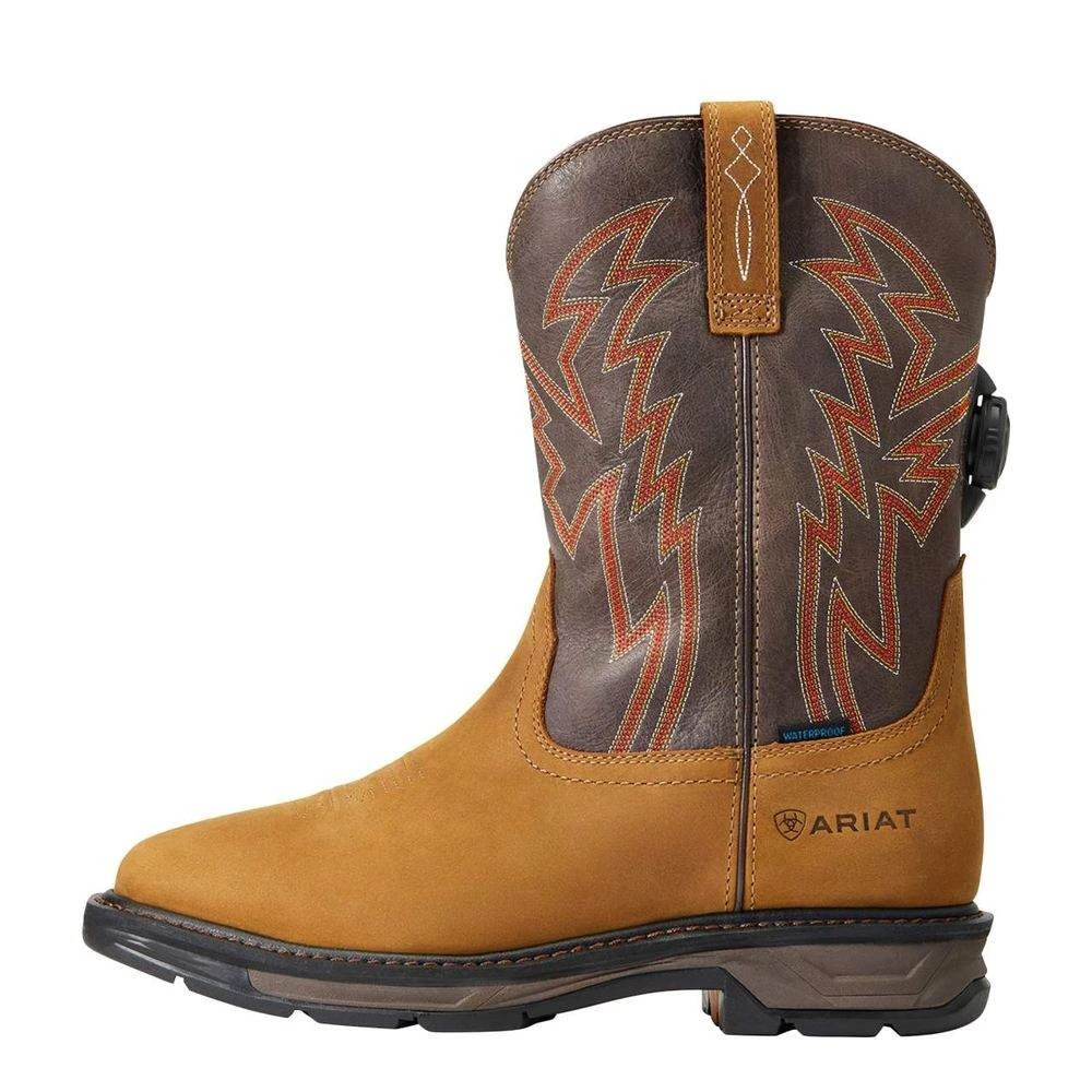 Ariat Men`s Workhog XT Boa H20 Aged Bark 11` Brown Top Soft Toe Work Boot 4 Ariat Men`s Workhog XT Boa H20 Aged Bark 11` Brown Top Soft Toe Work Boot - Image 2