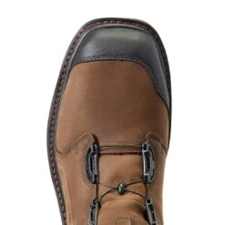 Ariat Men`s Workhog Xt 8in. Boa H20 Chocolate Brown Carbon Toe Work Boot -Cinc Clothing Shop 10038922 4