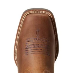 Ariat Children's/Youth Brown Double Kicker Square Toe Western Boot -Cinc Clothing Shop 10040247 4