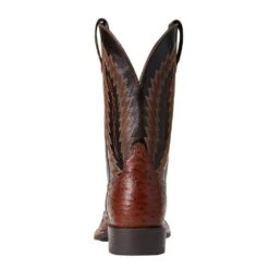 Ariat Men`s Quantum Primo Antique Tobac FQ Ostrich 11in. Thunder Brown Top Square Toe Boots -Cinc Clothing Shop 10040304 2