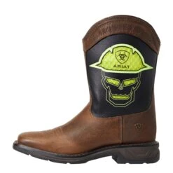 Ariat Youth Rust And Black Workhog XT Square Toe Western Boot -Cinc Clothing Shop 10040399 1