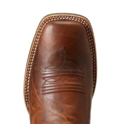 Ariat Men`s Brushrider Penny Brown 13` Coastal Cream Top Square Toe Boots -Cinc Clothing Shop 10040428 4
