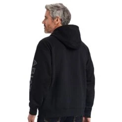 Ariat Men's Logo Hoodie Black Long Sleeve Shirt -Cinc Clothing Shop 10040815 03