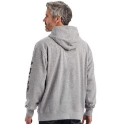 Ariat Men's Logo Hoodie Heather Grey 7 Ariat Men's Logo Hoodie Heather Grey -Cinc Clothing Shop 10040817 03