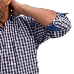 Ariat Men's Wrinkle Free Donny Fitted Shirt -Cinc Clothing Shop 10041752 02