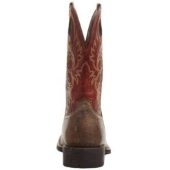 Ariat Mens Sport Rodeo Crazy Crunch Tan 11in Orange Top -Cinc Clothing Shop 10042402 04