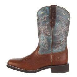 Ariat Women's Delilah Brown/Teal Boot -Cinc Clothing Shop 10042420 3