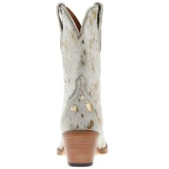 Ariat Women's Bandida White Metallic Hair On Bootie -Cinc Clothing Shop 10044392 04