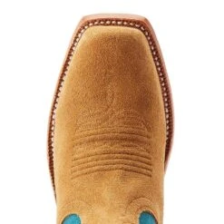 Ariat Women's Futurity Boon Buckskin Roughout Something Borrowed Top Boot -Cinc Clothing Shop 10044403 04