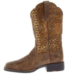 Ariat Women's Round Up Brown 11in. Copper Blanket Embossed Boot -Cinc Clothing Shop 10044431 03