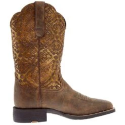 Ariat Women's Round Up Brown 11in. Copper Blanket Embossed Boot -Cinc Clothing Shop 10044431 05