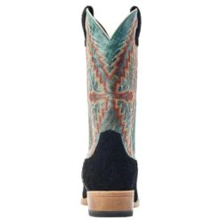 Ariat Men's Futurity Showman Black Roughout Turquoise Top Cowboy Boot -Cinc Clothing Shop 10044498 04