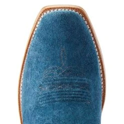 Ariat Men's Futurity Showman Navy Roughout Brown Top Cowboy Boot -Cinc Clothing Shop 10044550 05